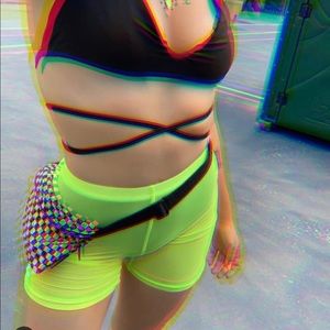 Bglittz citron biker shorts